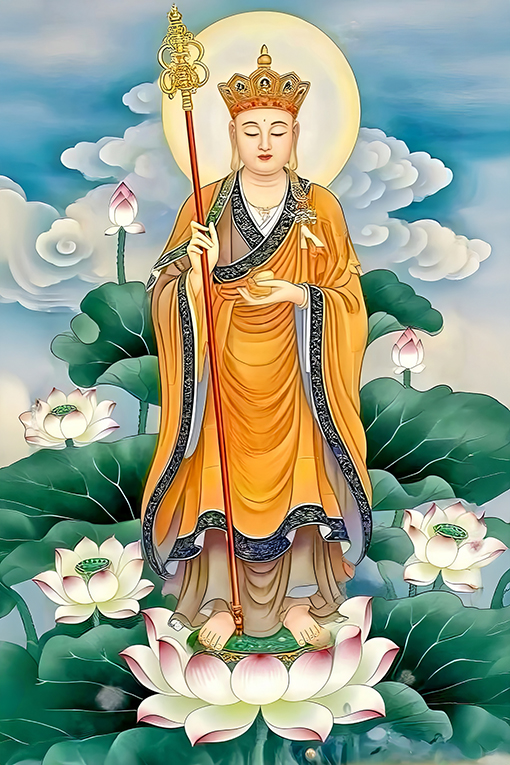 Tranh Địa Tạng Vương Bồ Tát